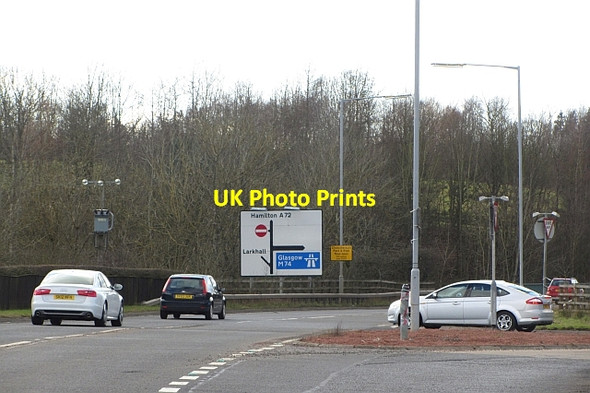 Photo 6"x4" Junction 7, M74 Millheugh\/NS7551 c2012