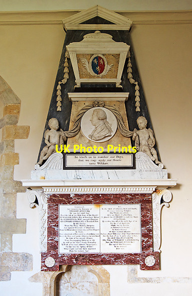 Photo 6"x4" Monument to William Jones - Holy Cross church, Ramsbury Ramsbury c2012