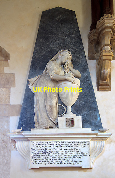 Photo 6"x4" Monument to Henry Read - Holy Cross church, Ramsbury Ramsbury c2012