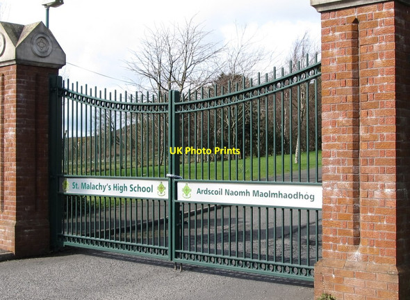 Photo 6"x4" The gates of St Malachy's High School at Castlewellan Castlewellan c2012