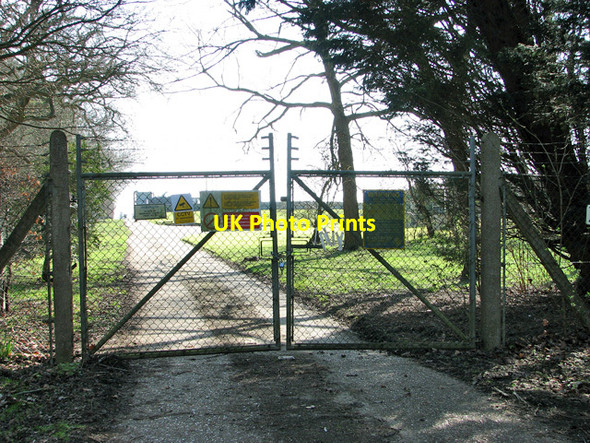 Photo 6"x4" Gates into sewage works west of Sisland Carr Sisland c2012