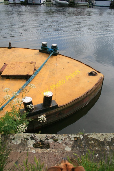 Photo 6"x4" Moored Barge, Sawley Cut Sawley\/SK4731 c2008