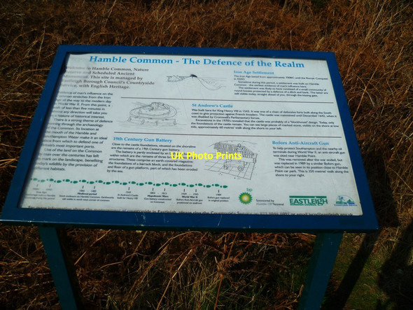 Photo 6"x4" Information board on Hamble Common Hamble-le-Rice c2012
