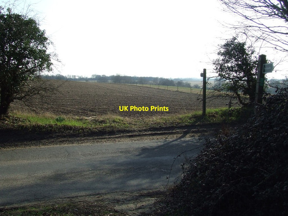 Photo 6"x4" Footpath Crossing Tuddenham\/TM1948 c2012