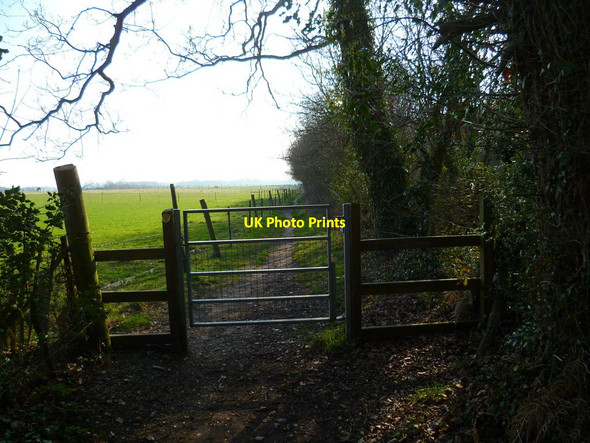 Photo 6"x4" Footpath to Hound Bursledon c2012