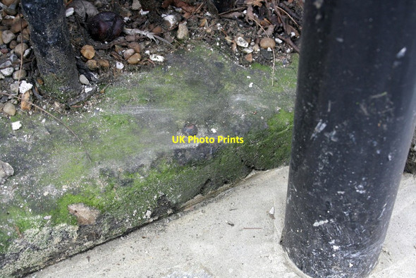 Photo 6"x4" Benchmark on low wall of Hillsleigh Road Kensington\/TQ2579 c2012