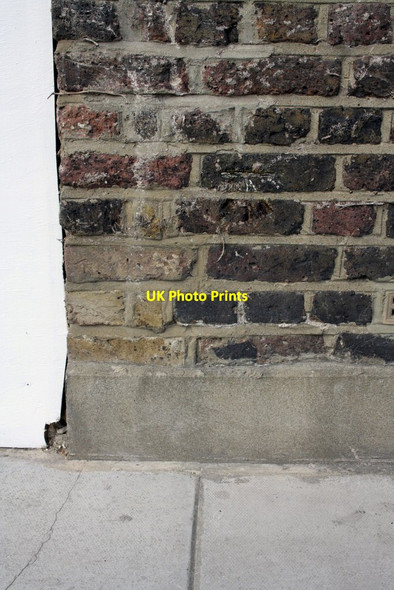 Photo 6"x4" Benchmark on #16 St Anns Road Hammersmith\/TQ2279 c2012