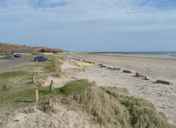 Photo 6"x4" Beach car park at Alnmouth Alnmouth c2012