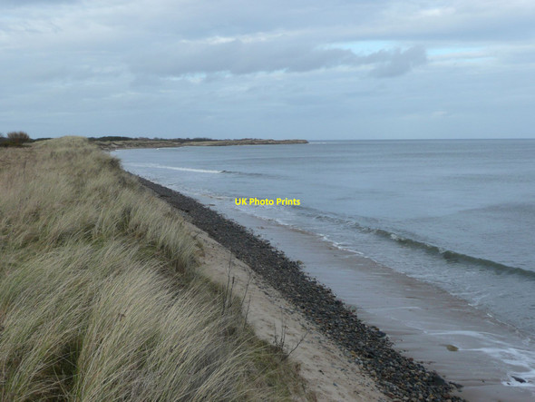 Photo 6"x4" The dunes and beach beside Low Hall Amble c2012