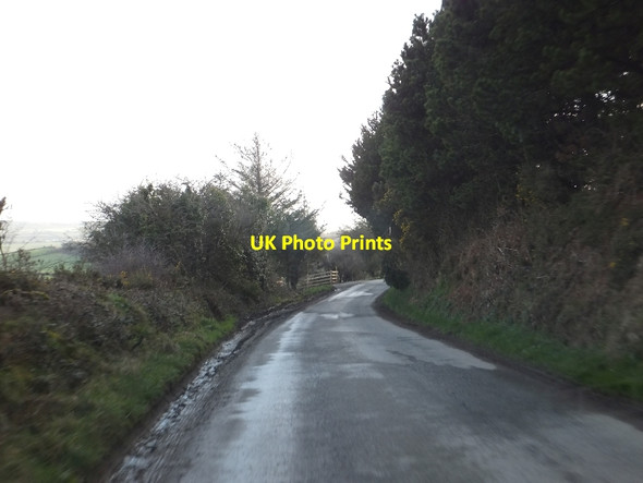 Photo 6"x4" Road to Rosenannon from St Breock Downs Higher Cransworth c2012