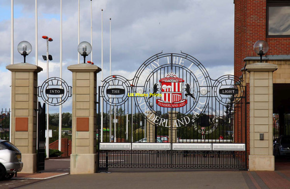 Photo 6"x4" The gates at the Stadium of Light Sunderland\/NZ3957 c2011