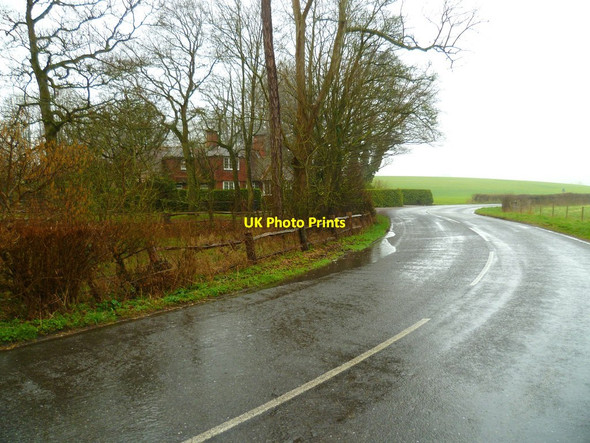 Photo 6"x4" Double bend on the B2146 by the entrance to Watergate Walderton c2012
