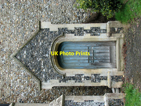 Photo 6"x4" St Mary's church in Benhall - the priest door Saxmundham c2012