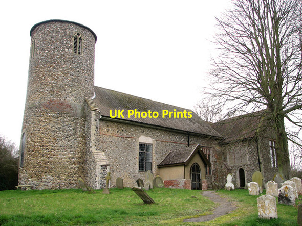 Photo 6"x4" St Peter's church in Bruisyard Bruisyard c2012