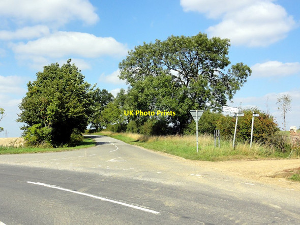 Photo 6"x4" Rural Road Junction Thurlby\/TF0916 c2011