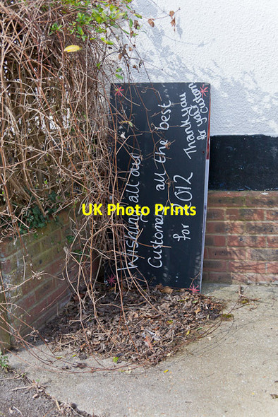 Photo 6"x4" Farewell message at White Horse Pub, Beeches Hill Northbrook\/SU5518 c2012