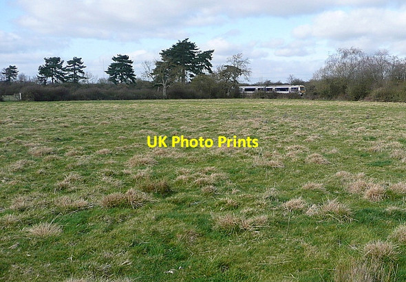 Photo 6"x4" Pasture by the railway Dorton c2012