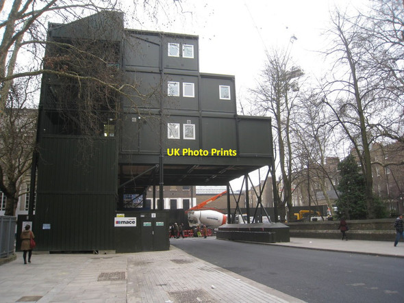 Photo 6"x4" Temporary building at the end of Malet Street London c2012