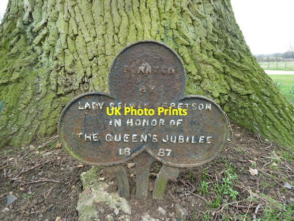 Photo 6"x4" The Queen's Jubilee Plaque 1887 Matching c2012