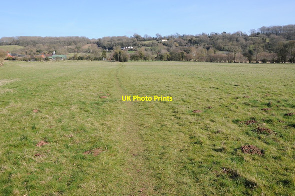 Photo 6"x4" Footpath near Mayfields Farm Bishops Frome c2012