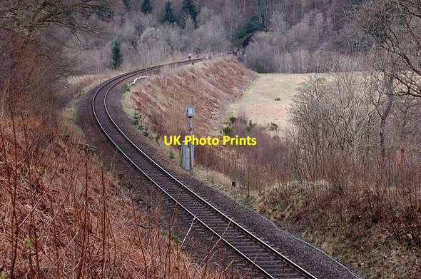 Photo 6"x4" Railway line above Inver, Dunkeld Inver\/NO0142 c2012