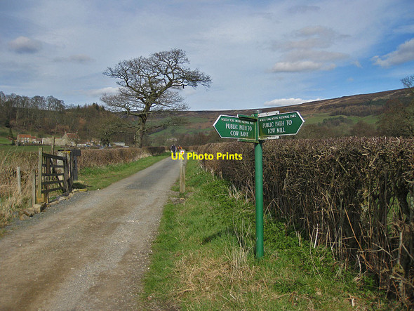 Photo 6"x4" Heading for the hamlet of Church Houses Church Houses c2012