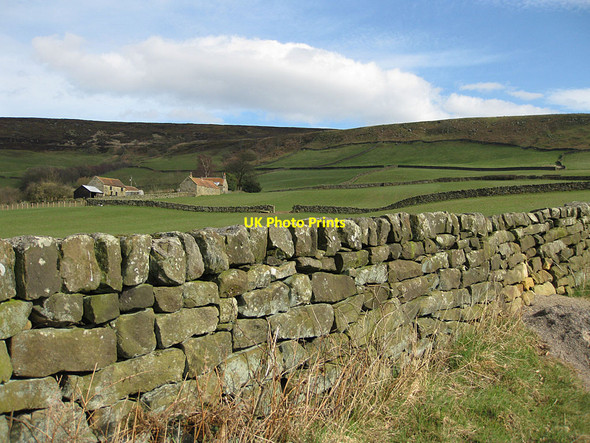 Photo 6"x4" Drystone wall along Daleside Road Church Houses c2012