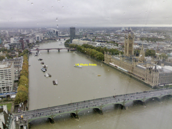 Photo 6"x4" River Thames, Westminster Bridge, and Houses of Parliament Westminster c2009