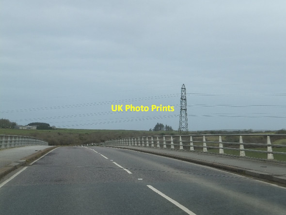 Photo 6"x4" Old A30 crossing the new A30 Belowda c2012