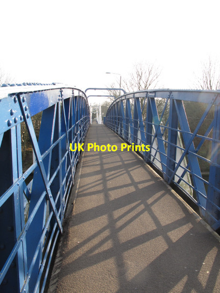Photo 6"x4" Footbridge at Teddington weir Teddington\/TQ1670 c2012