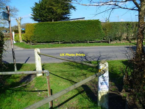 Photo 6"x4" Footpath reaches Eastergate Lane from the south Walberton c2012