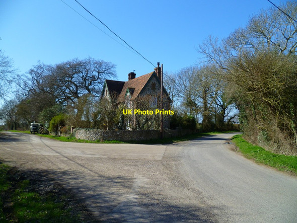 Photo 6"x4" Lodge on Binsted Lane Arundel c2012