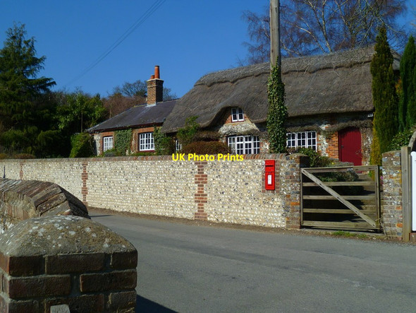 Photo 6"x4" Cottages and post box in Slindon Slindon\/SU9608 c2012