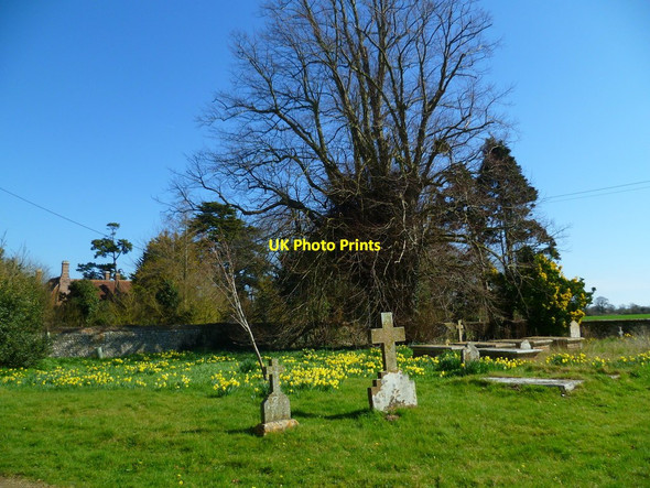 Photo 6"x4" View over Binsted churchyard from the seat by the church Binsted c2012