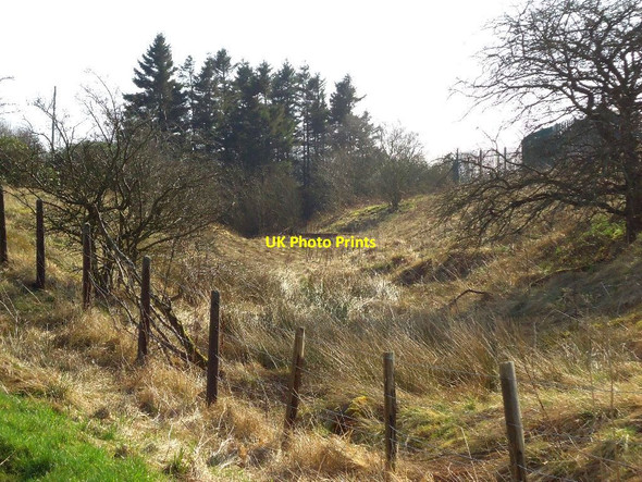 Photo 6"x4" Dunsiston, conduit line Moffat Mills c2012