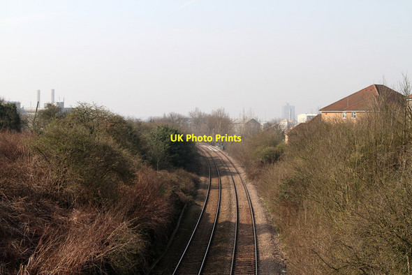 Photo 6"x4" Railway Through Dudden Hill Willesden c2012