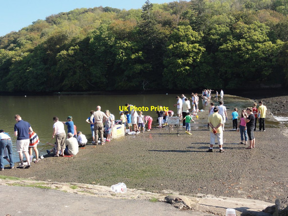 Photo 6"x4" The Mill Pool Dam East Cornworthy c2011