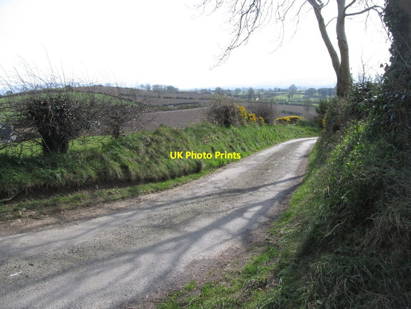 Photo 6"x4" Lane descending south from the summit of Ouley Hill Milltown\/J1436 c2012