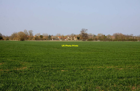 Photo 6"x4" Looking over a field towards Garford Garford c2012