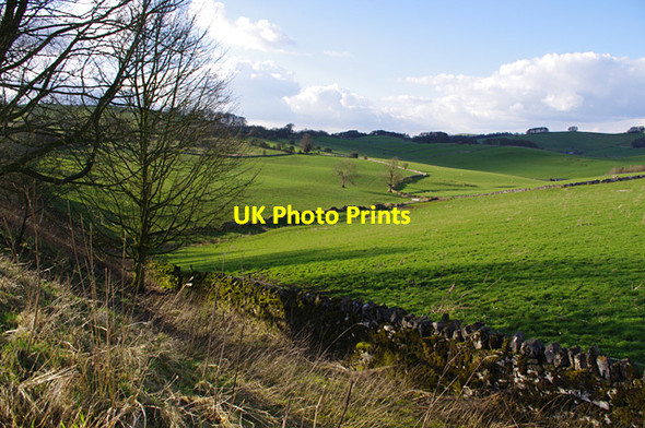 Photo 6"x4" View over farmland from the Tissington Trail Tissington c2012