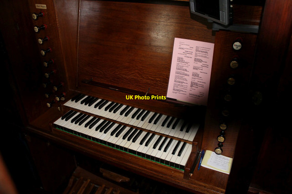 Photo 6"x4" Organ Console, St Hilary's church, Spridlington Spridlington c2012
