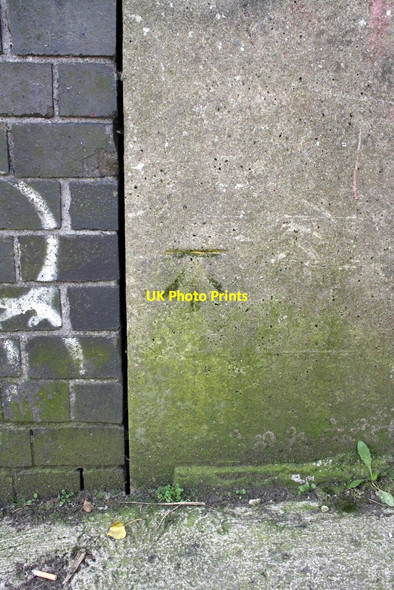 Photo 6"x4" Benchmark on footbridge SW of Filton Abbey Wood station Filton c2012