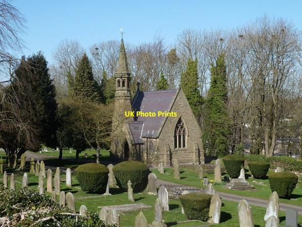 Photo 6"x4" Cemetery and chapel, Bakewell Bakewell c2012