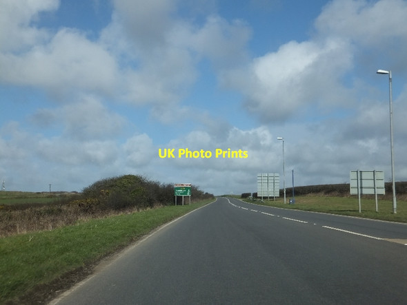Photo 6"x4" Sign for the Atlantic Highway Winnard's Perch c2012