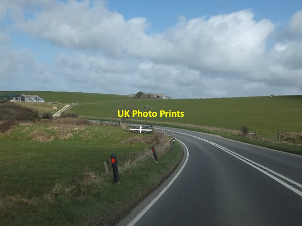 Photo 6"x4" Bend in the Atlantic Highway St Jidgey c2012