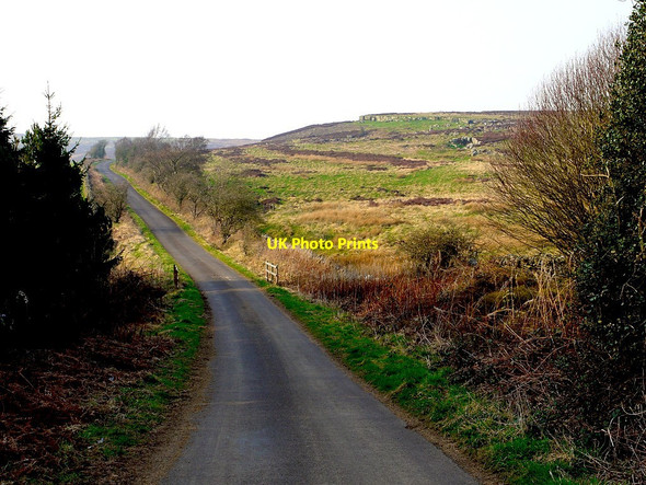Photo 6"x4" Minor road over Thorngrafton Common Thorngrafton c2012
