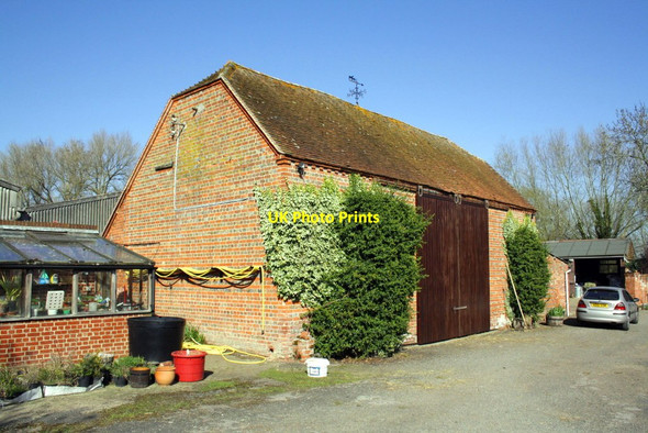 Photo 6"x4" A farm barn which has an Ordnance Survey benchmark Dorchester\/SU5794 c2012
