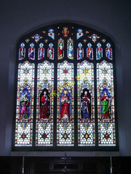 Photo 6"x4" The Parish Church of St Oswald, King and Martyr, Warton, Carnforth, Stained glass window Carnforth c2008