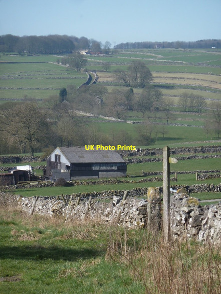 Photo 6"x4" Limestone grazing land near Monyash Monyash c2012