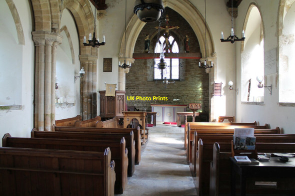 Photo 6"x4" Interior, St Nicholas' church, Sapperton Sapperton\/TF0133 c2012